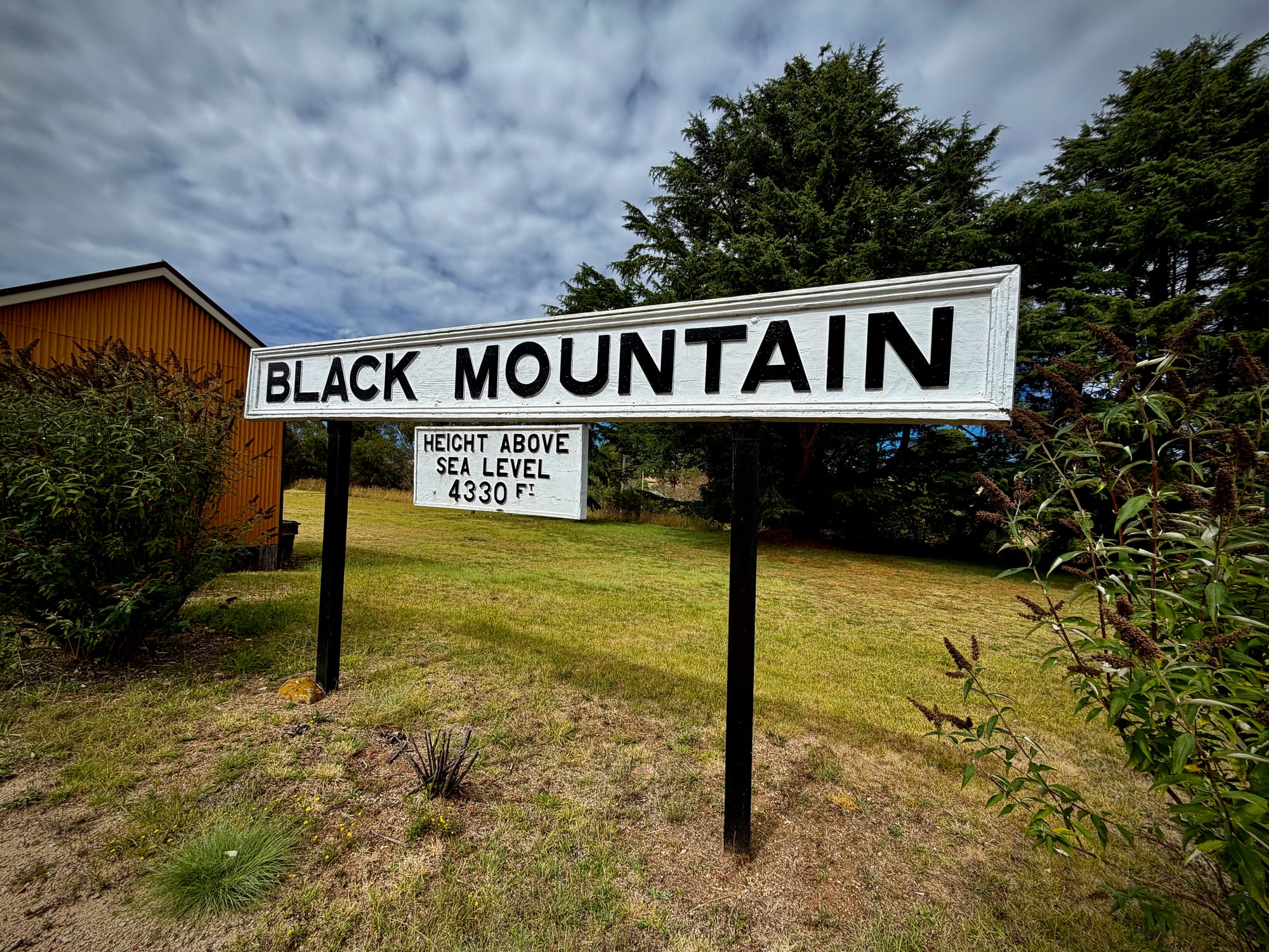 The Black Mountain railway station is maintained by proud group of locals