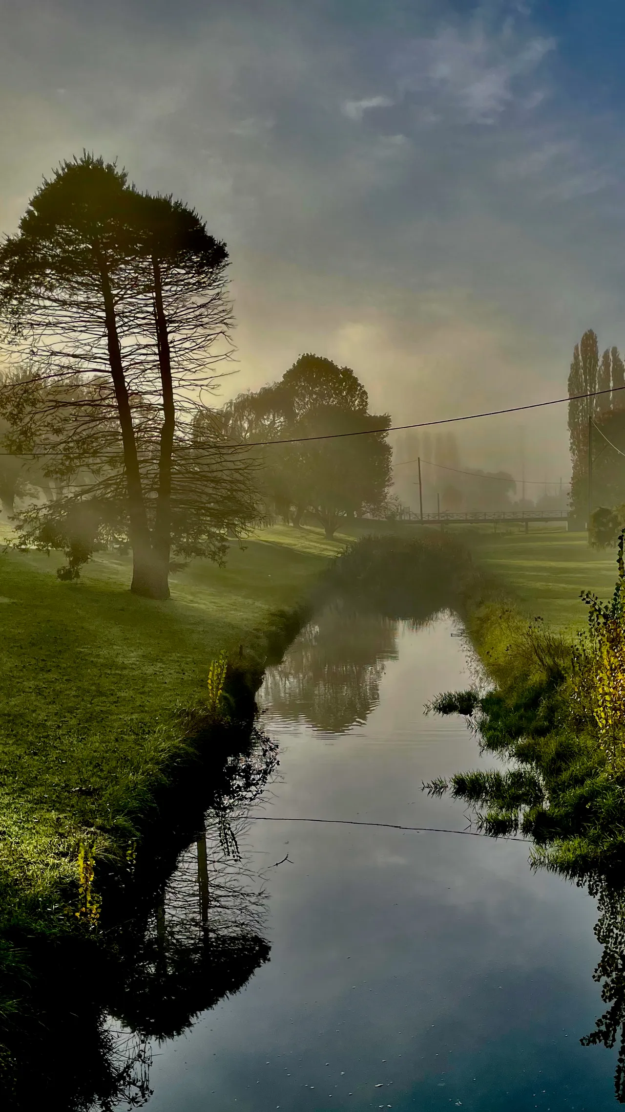 Morning mist over Dumaresq Creek, Armidale, NSW